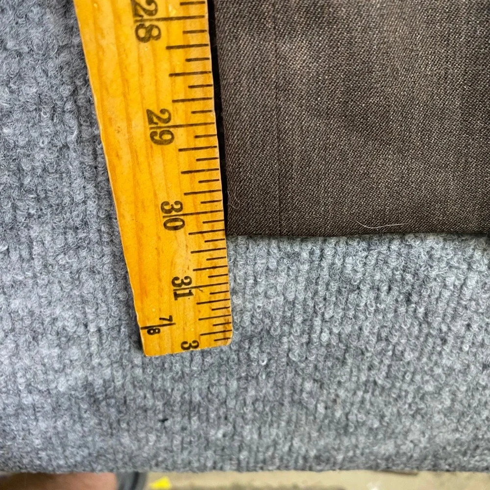 Brooks Brothers Madison Fit Brown Wool‎ Dress Pants Mens 35x30 Straight Leg